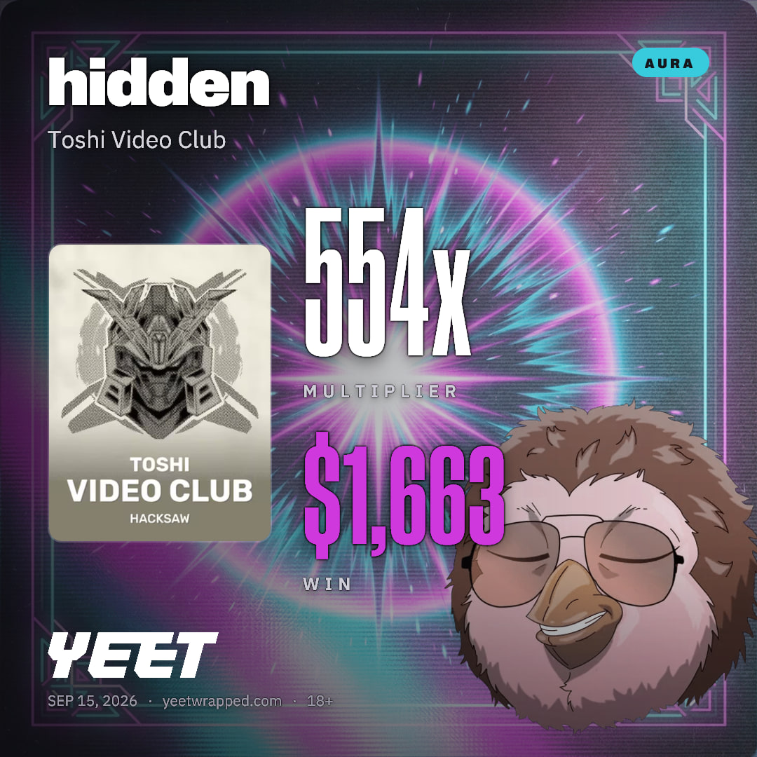 hidden hit 554.2x on Toshi Video Club