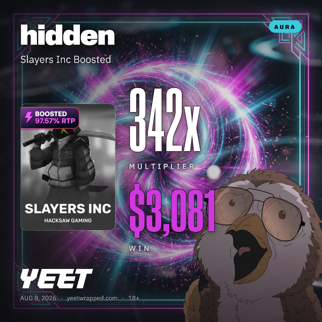 hidden hit 342.3x on Slayers Inc Boosted