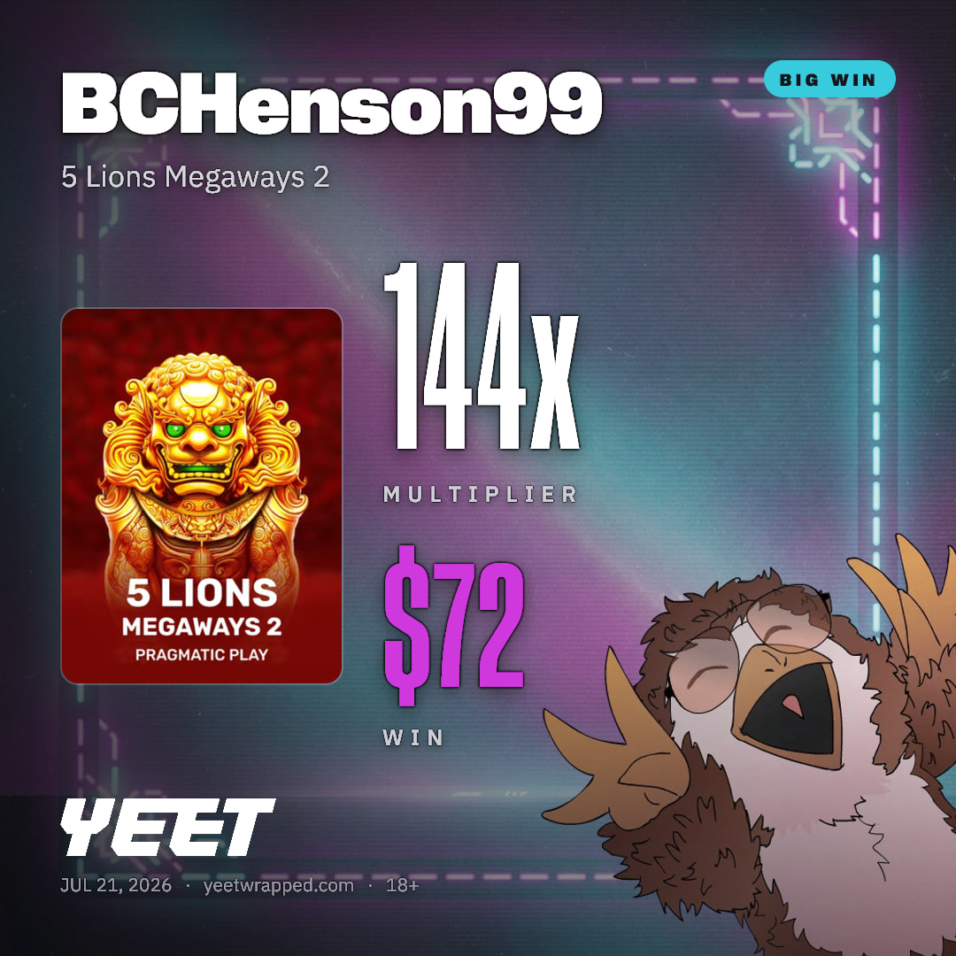 BCHenson99 hit 143.9x on 5 Lions Megaways 2