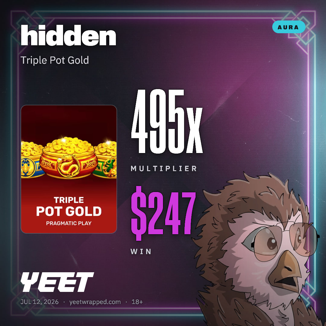 hidden hit 494.8x on Triple Pot Gold