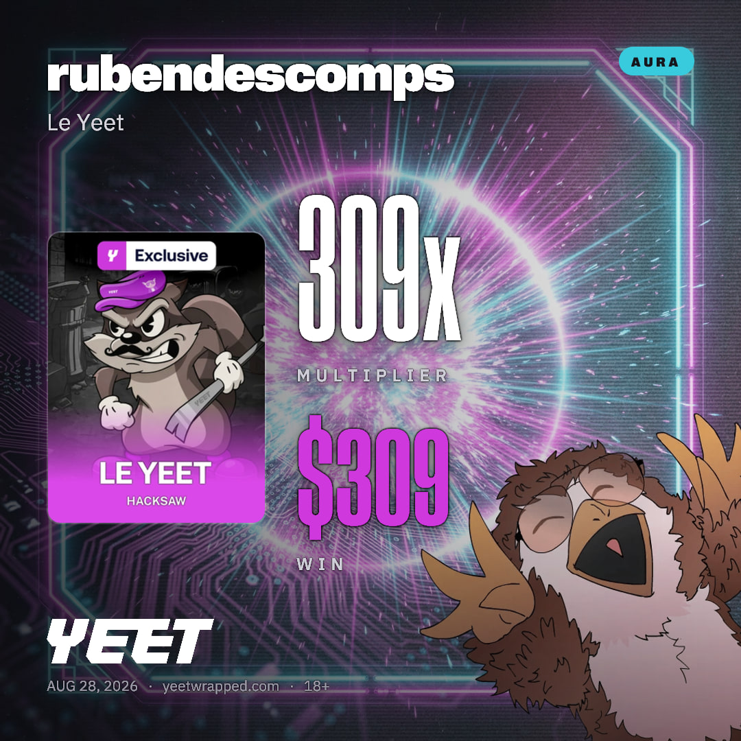 rubendescomps hit 309.2x on Le Yeet