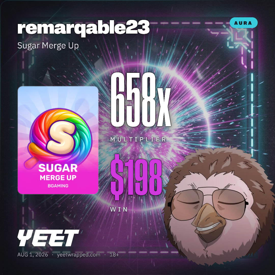 remarqable23 hit 658.5x on Sugar Merge Up