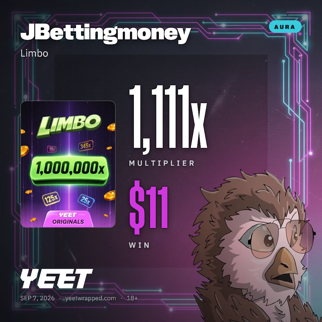 JBettingmoney hit 1,111x on Limbo