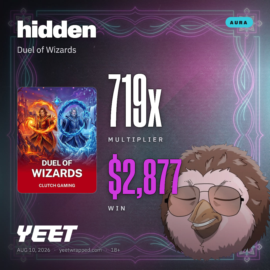 hidden hit 719.2x on Duel of Wizards
