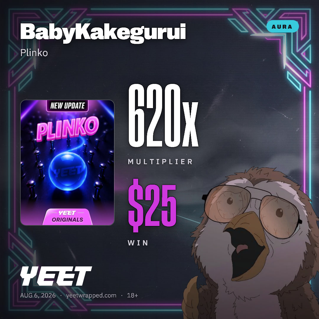 BabyKakegurui hit 620x on Plinko