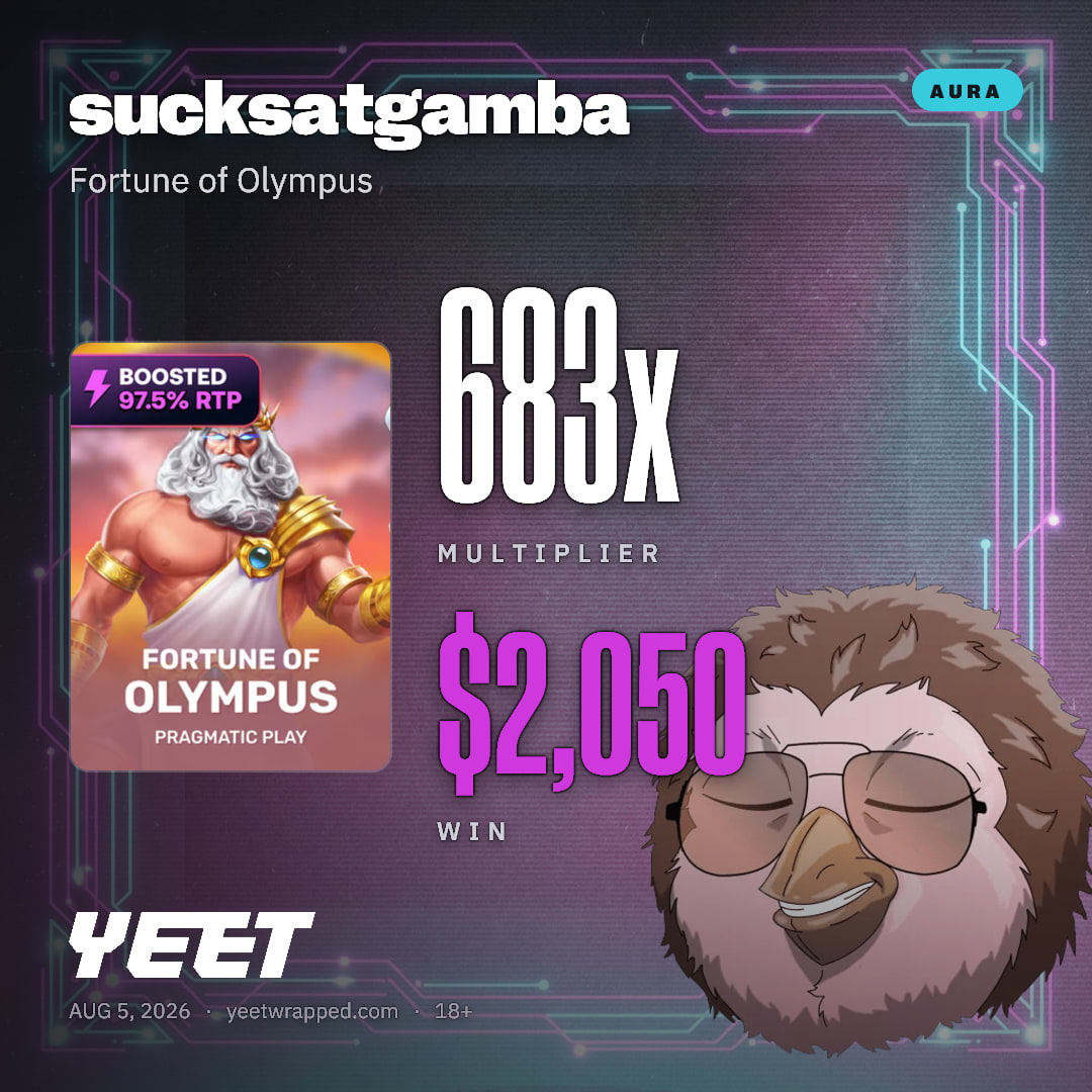 sucksatgamba hit 683.2x on Fortune of Olympus