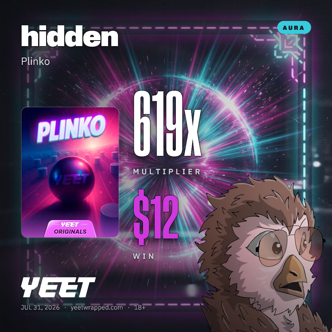 hidden hit 619x on Plinko