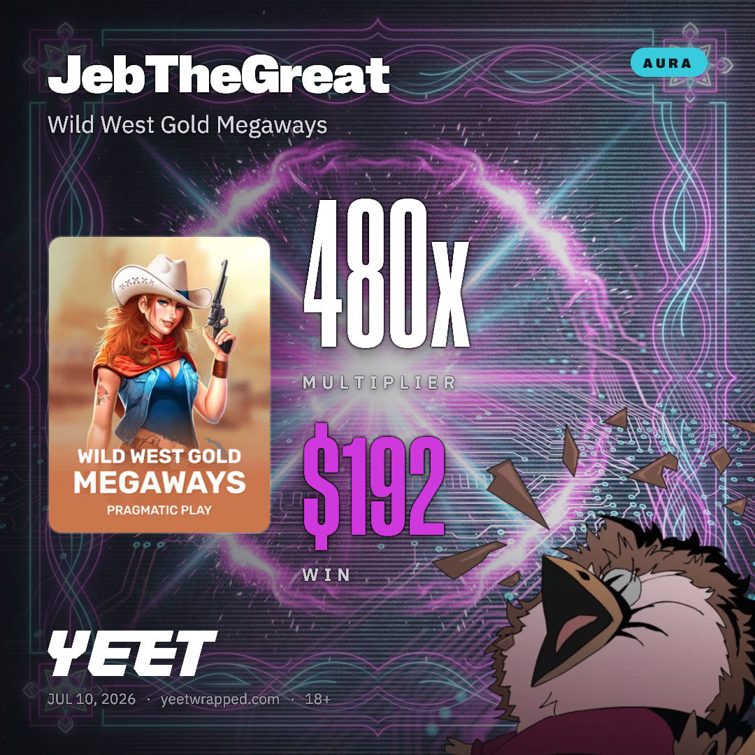 JebTheGreat hit 479.9x on Wild West Gold Megaways
