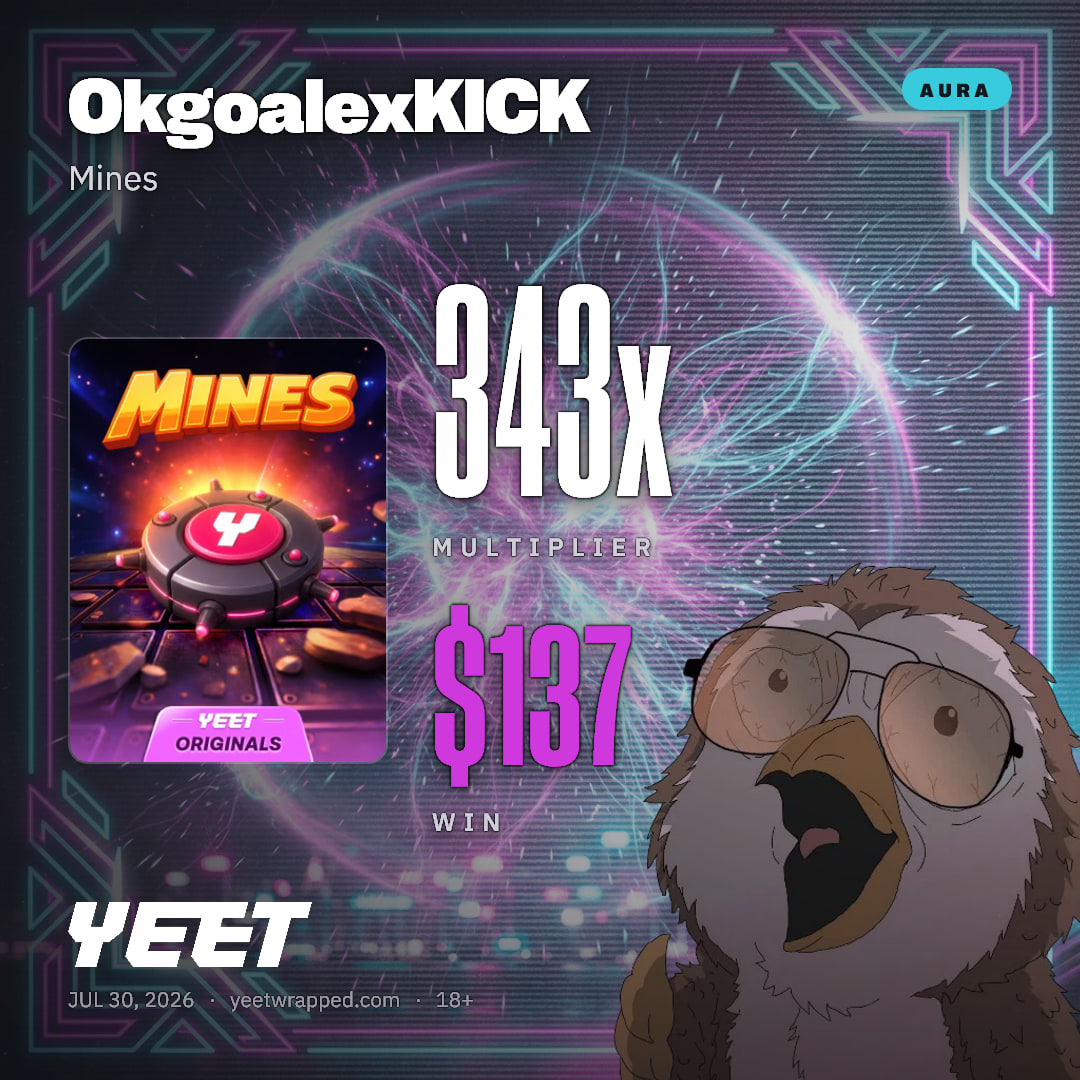 OkgoalexKICK hit 342.6x on Mines