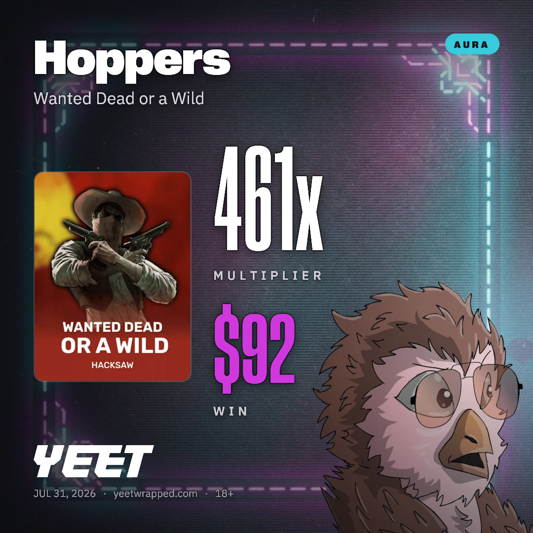 Hoppers hit 460.6x on Wanted Dead or a Wild