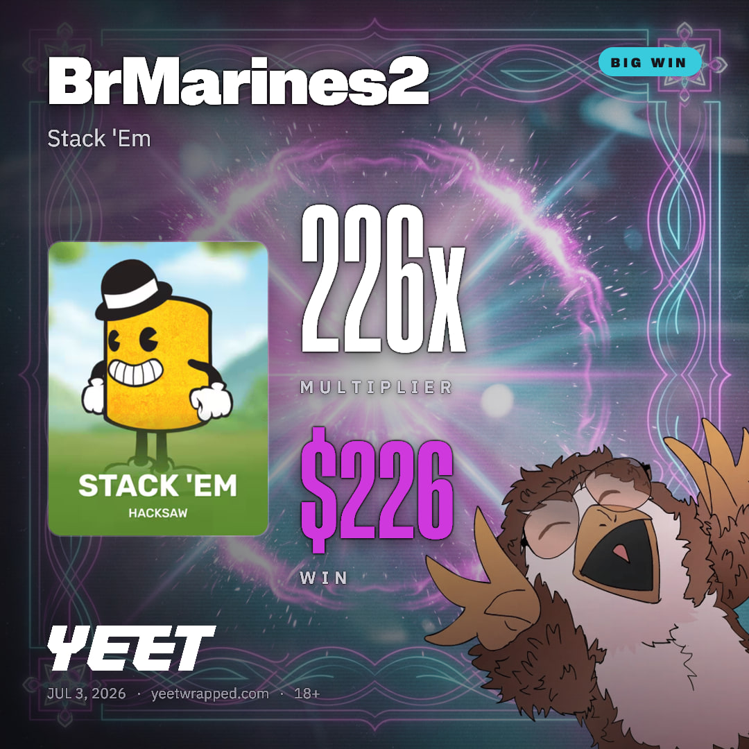 BrMarines2 hit 226.3x on Stack 'Em