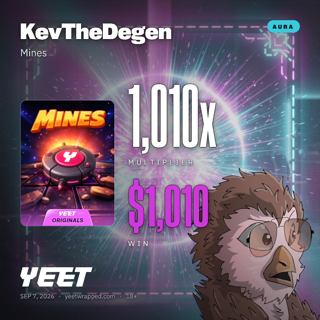 KevTheDegen hit 1,010x on Mines