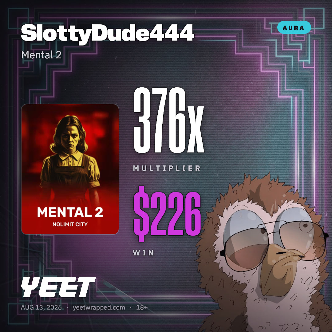 SlottyDude444 hit 375.9x on Mental 2