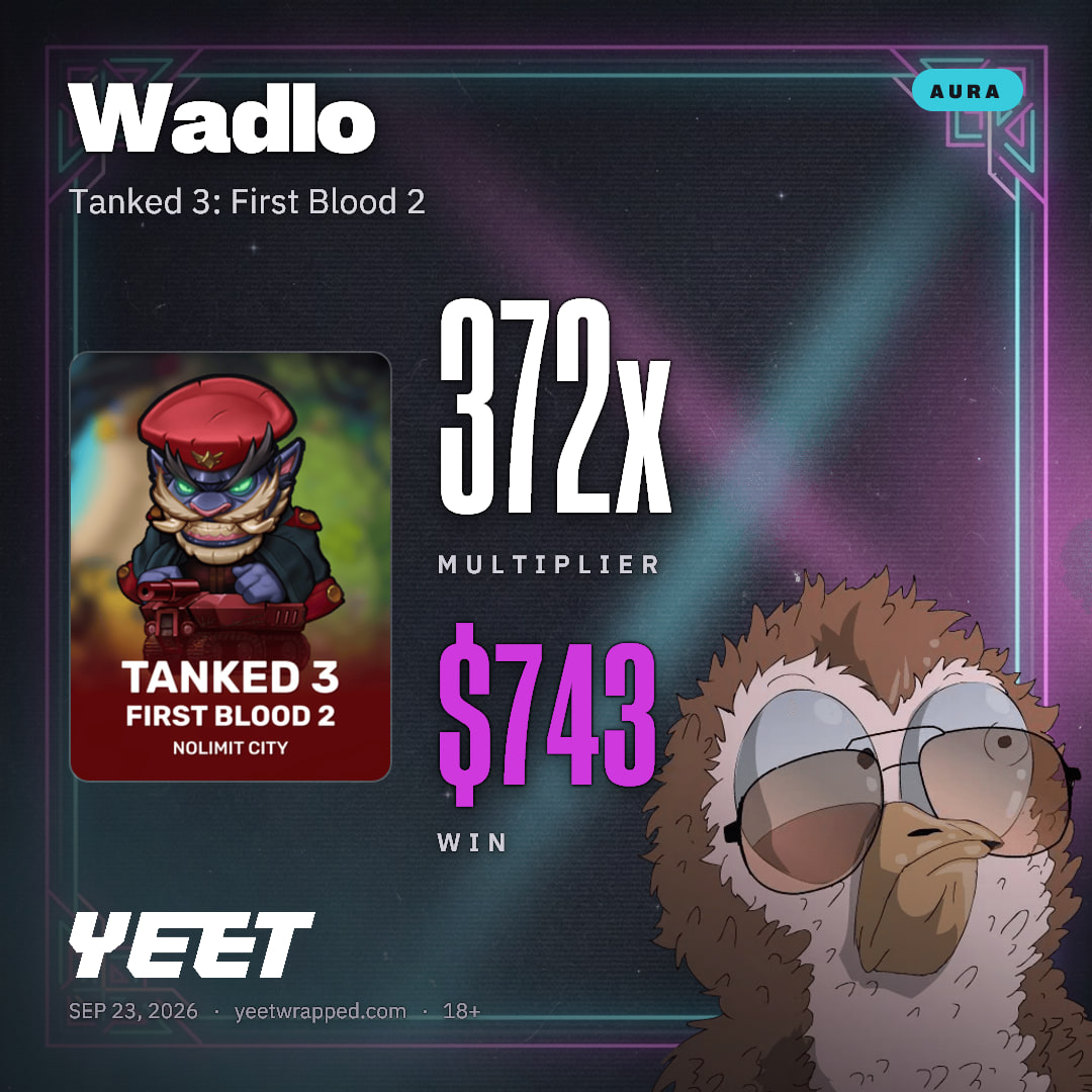 Wadlo hit 371.6x on Tanked 3: First Blood 2