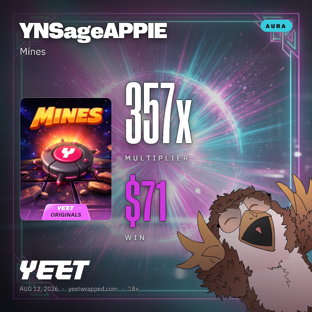 YNSageAPPIE hit 356.6x on Mines