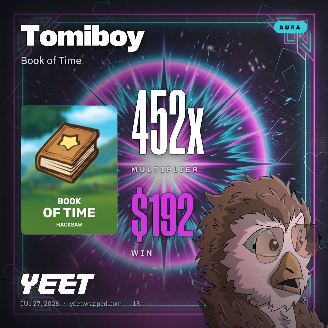 Tomiboy hit 451.5x on Book of Time