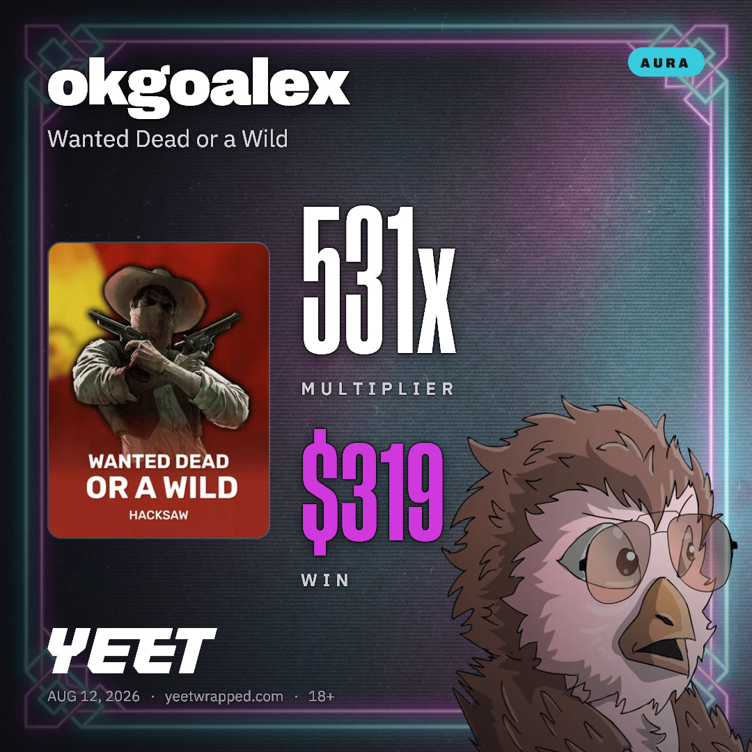 okgoalex hit 531.4x on Wanted Dead or a Wild
