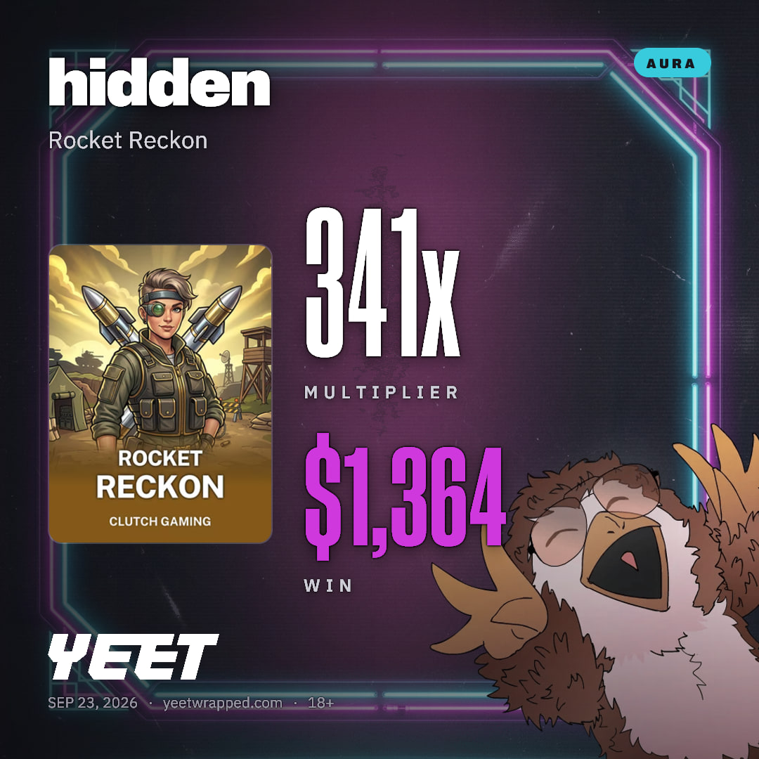 hidden hit 340.9x on Rocket Reckon