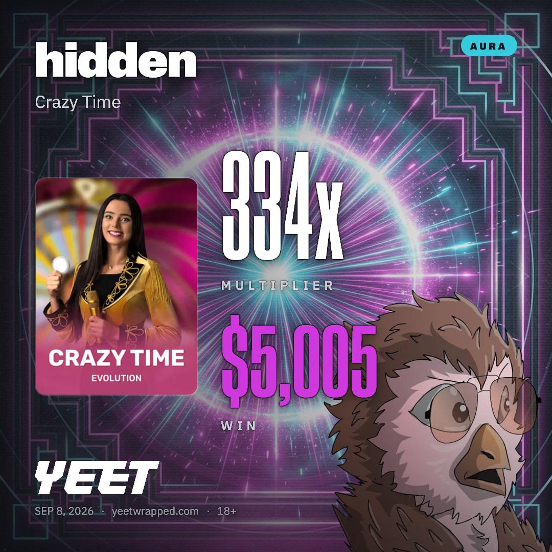 hidden hit 333.7x on Crazy Time
