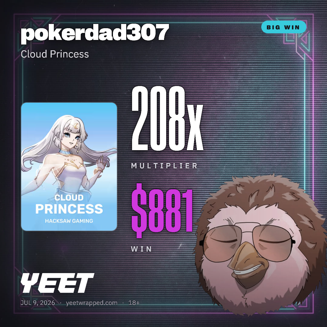 pokerdad307 hit 208.1x on Cloud Princess