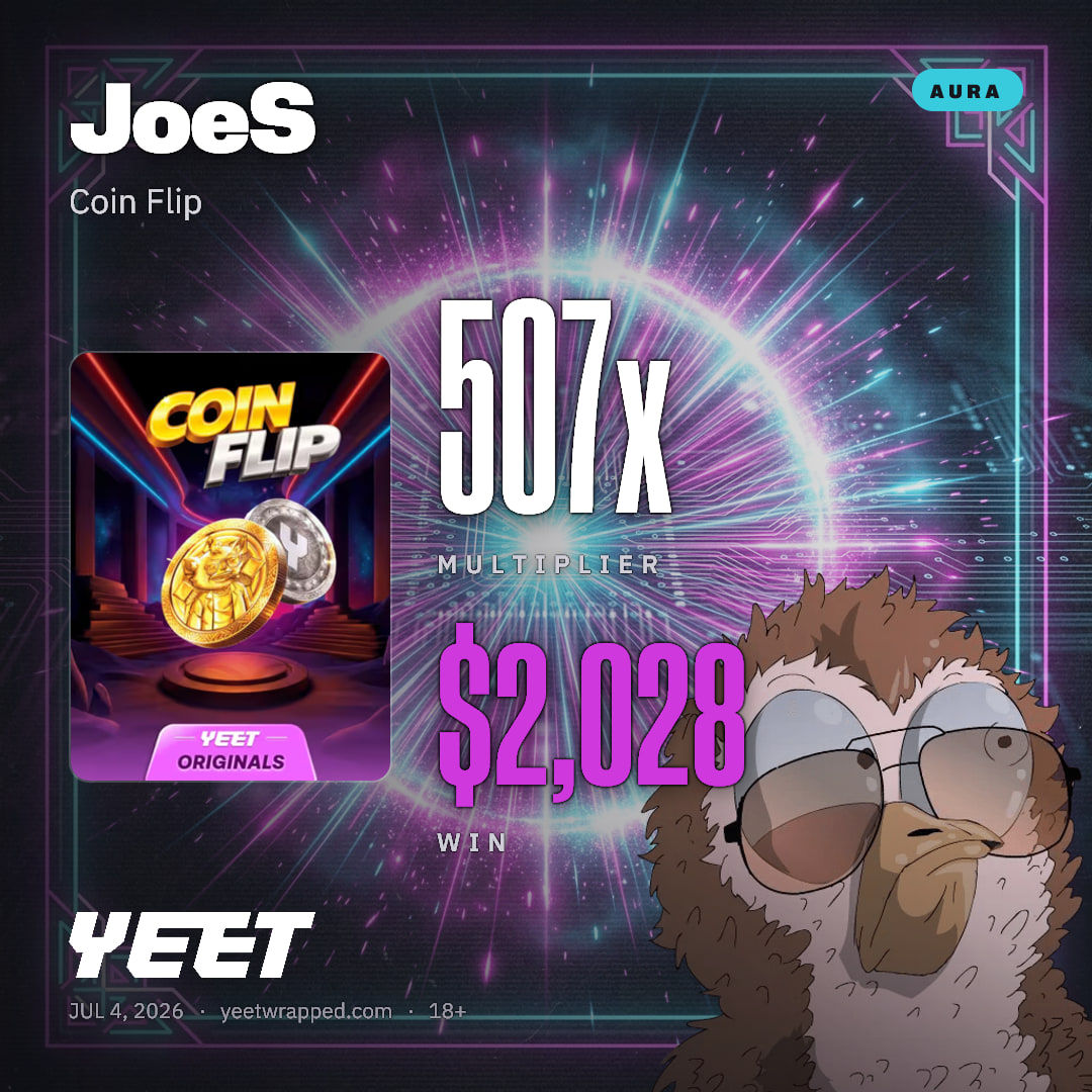 JoeS hit 506.9x on Coin Flip