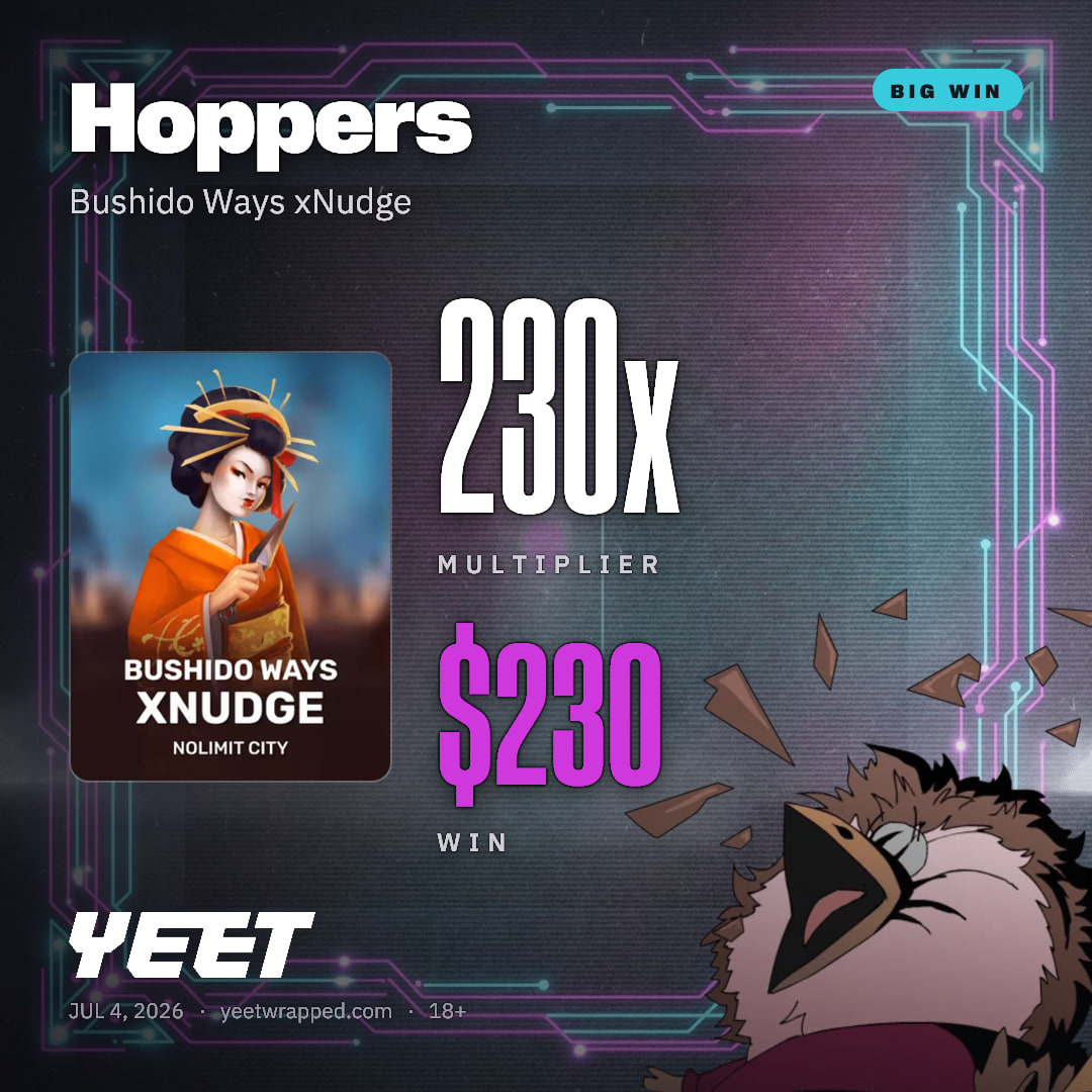 Hoppers hit 230.4x on Bushido Ways xNudge