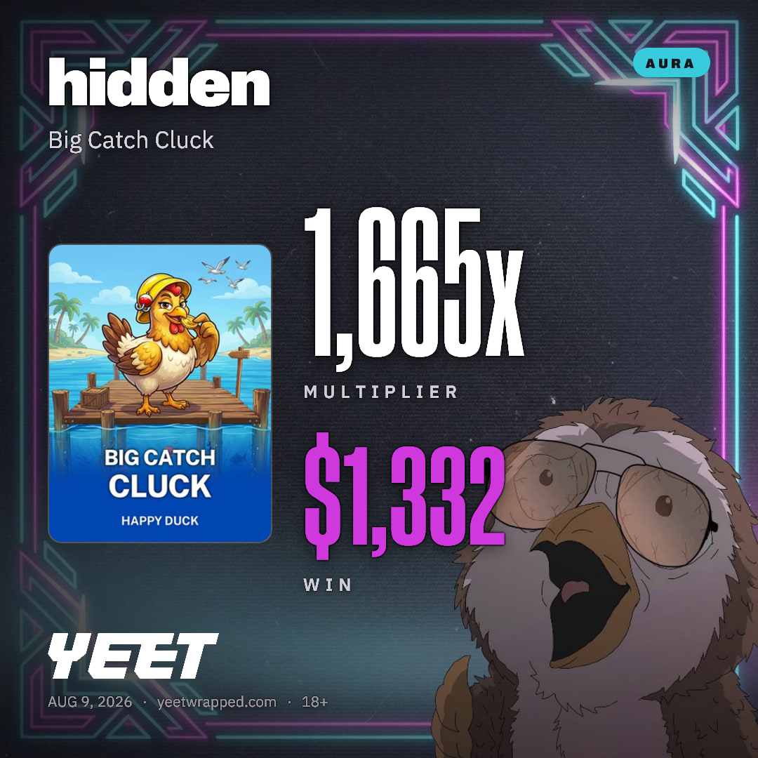 hidden hit 1,665x on Big Catch Cluck