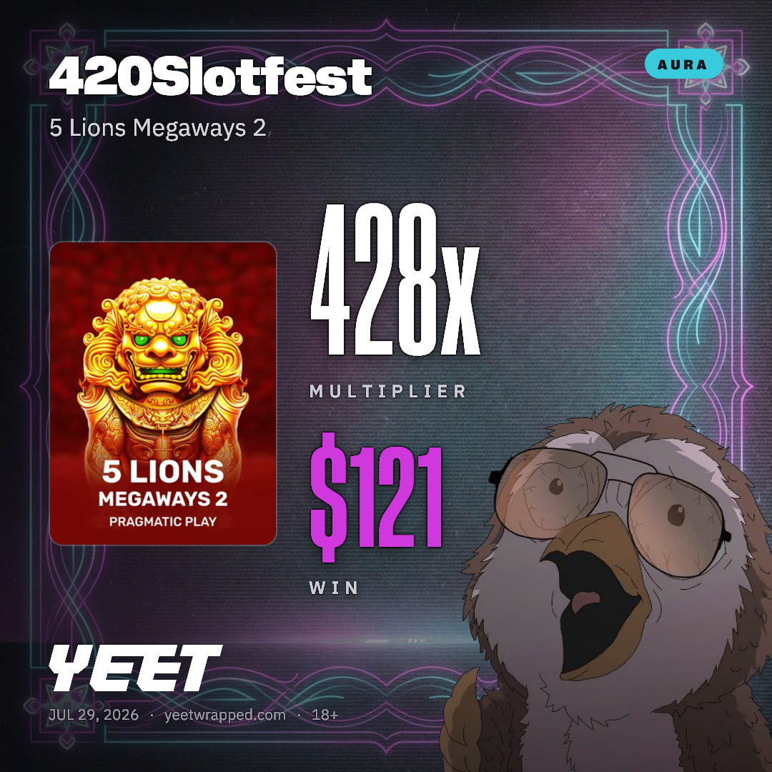 420Slotfest hit 427.8x on 5 Lions Megaways 2