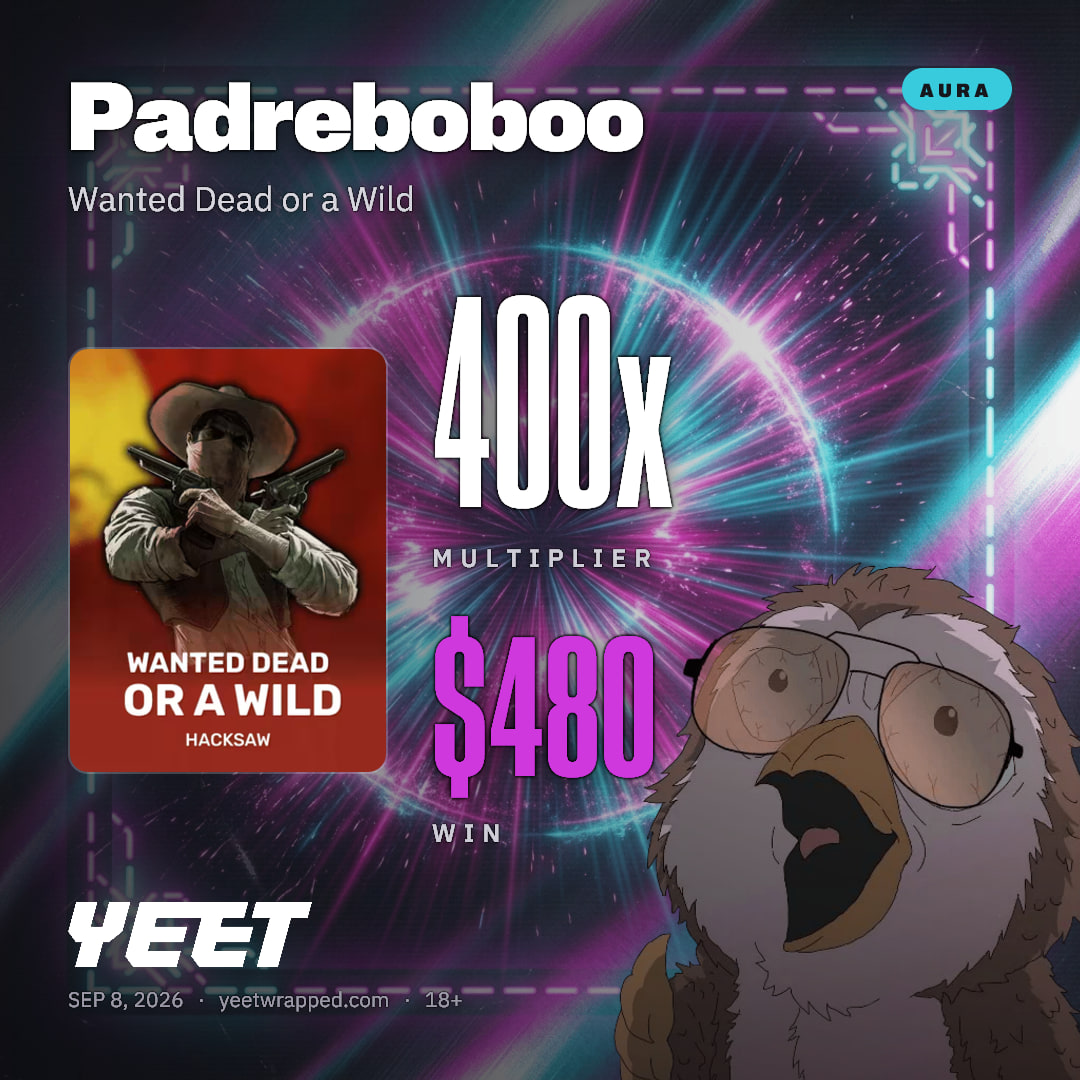 Padreboboo hit 400x on Wanted Dead or a Wild
