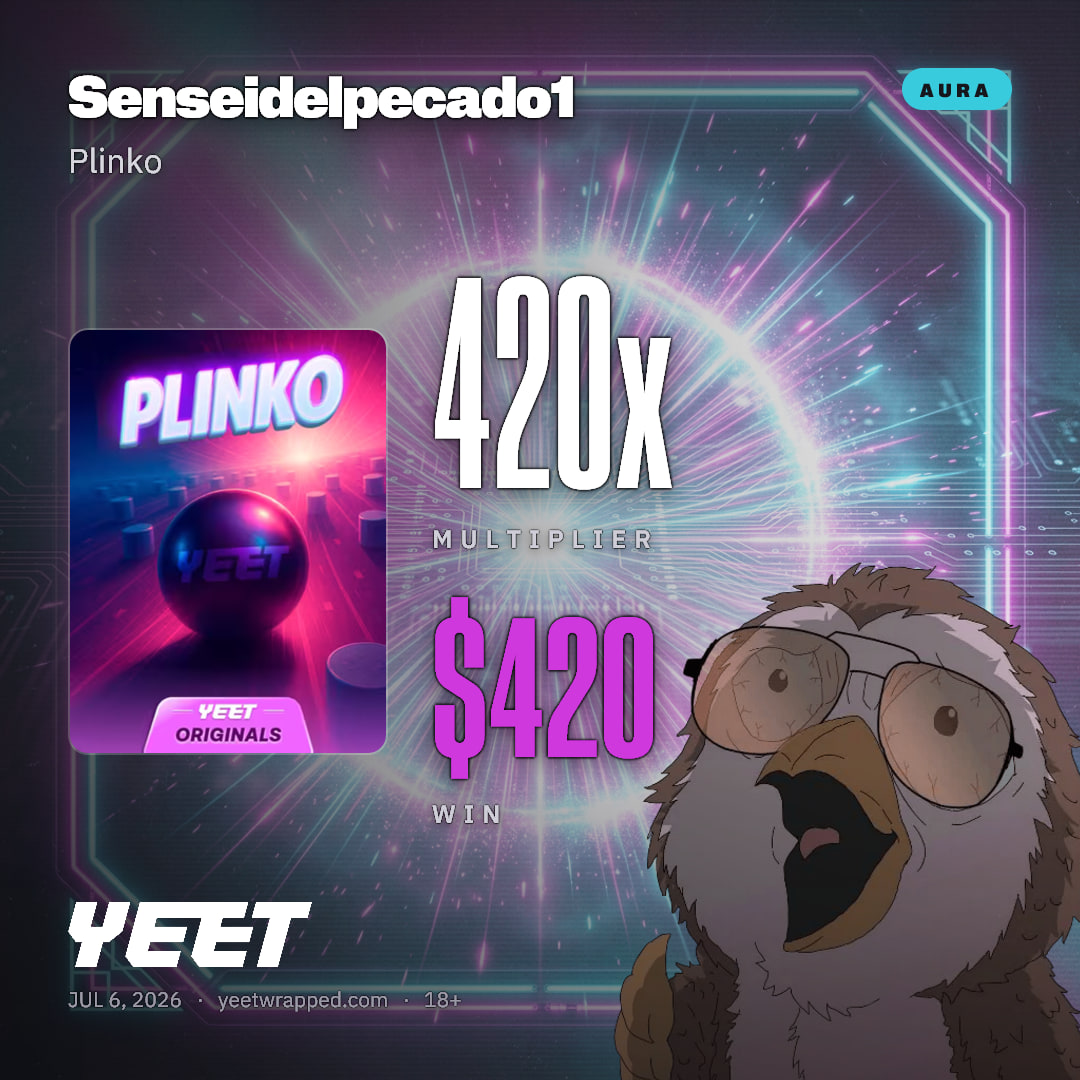Senseidelpecado1 hit 420x on Plinko
