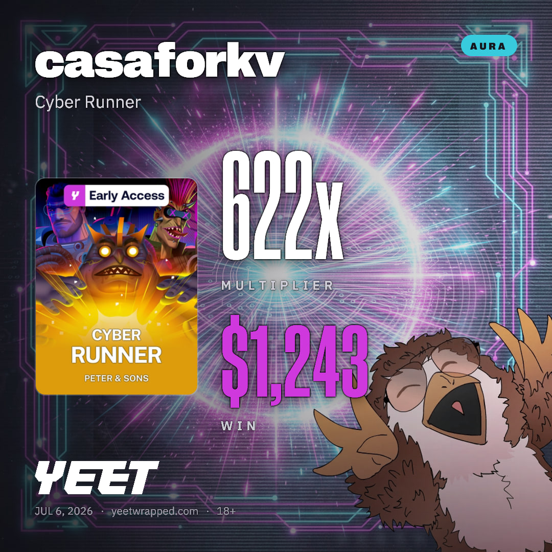 casaforkv hit 621.7x on Cyber Runner