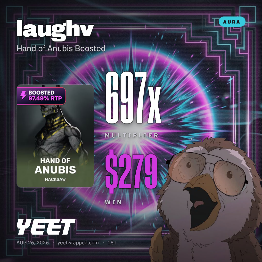 laughv hit 697.3x on Hand of Anubis Boosted