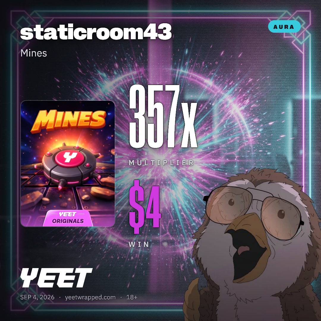 staticroom43 hit 356.6x on Mines