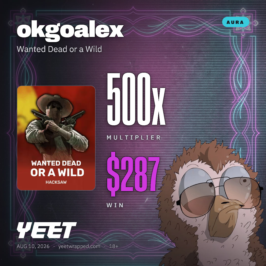 okgoalex hit 500x on Wanted Dead or a Wild