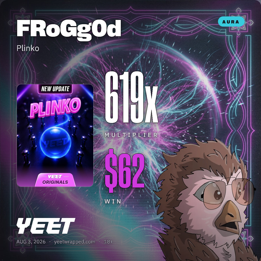 FRoGg0d hit 619x on Plinko