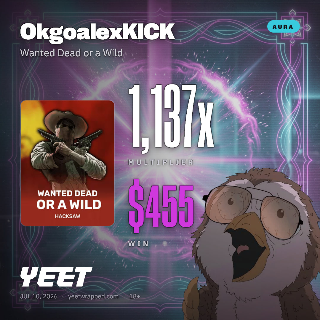 OkgoalexKICK hit 1,137x on Wanted Dead or a Wild