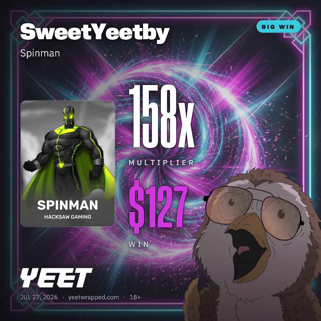 SweetYeetby hit 158.4x on Spinman