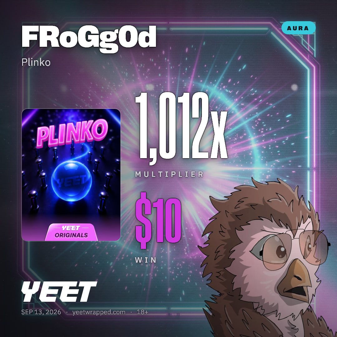FRoGg0d hit 1,012x on Plinko