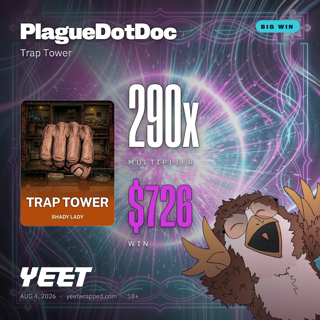 PlagueDotDoc hit 290.4x on Trap Tower