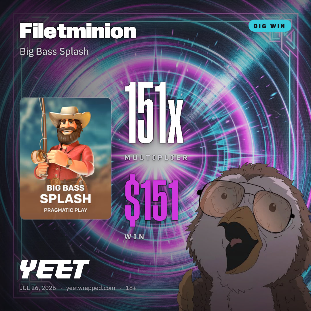 Filetminion hit 150.5x on Big Bass Splash