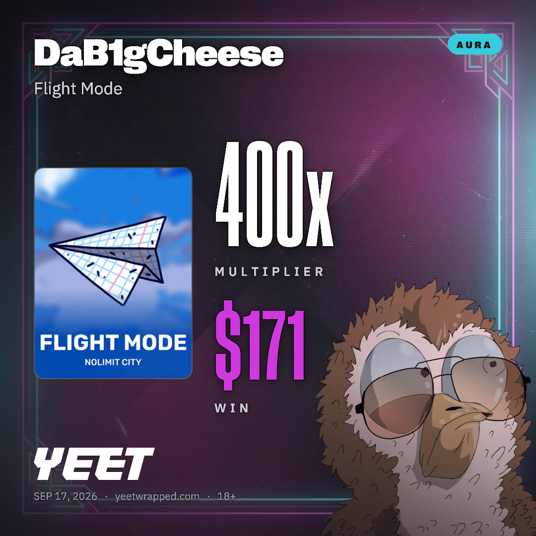 DaB1gCheese hit 399.8x on Flight Mode