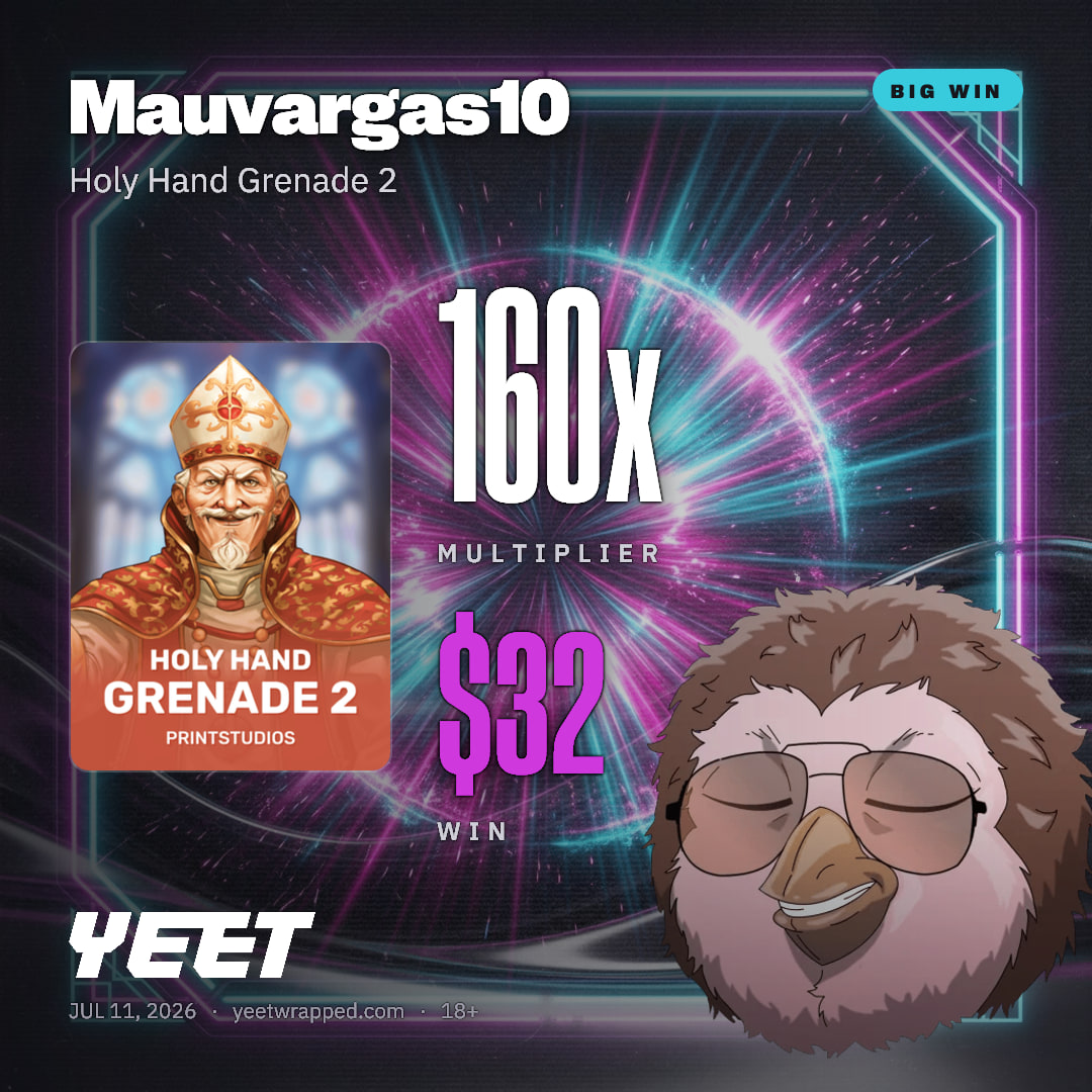 Mauvargas10 hit 160x on Holy Hand Grenade 2