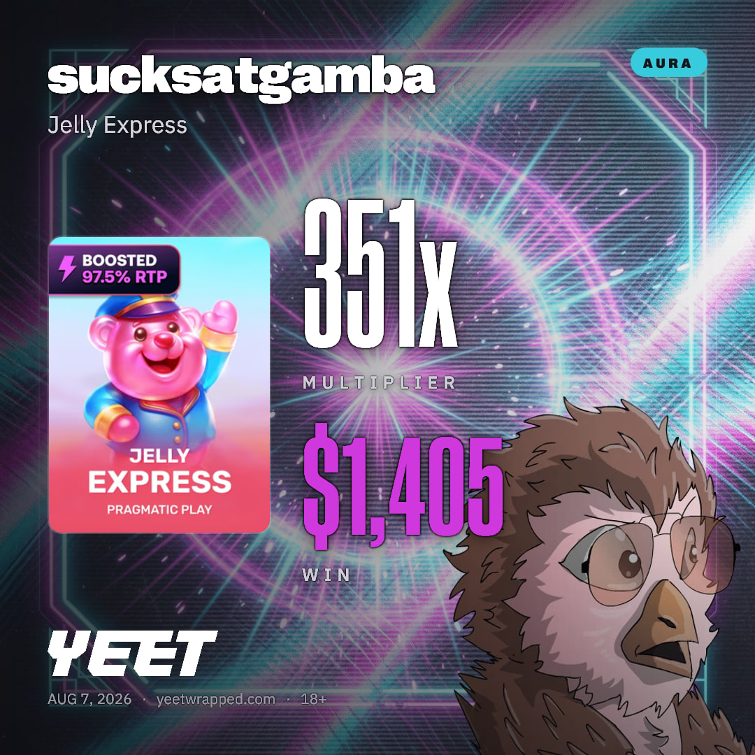 sucksatgamba hit 351.3x on Jelly Express