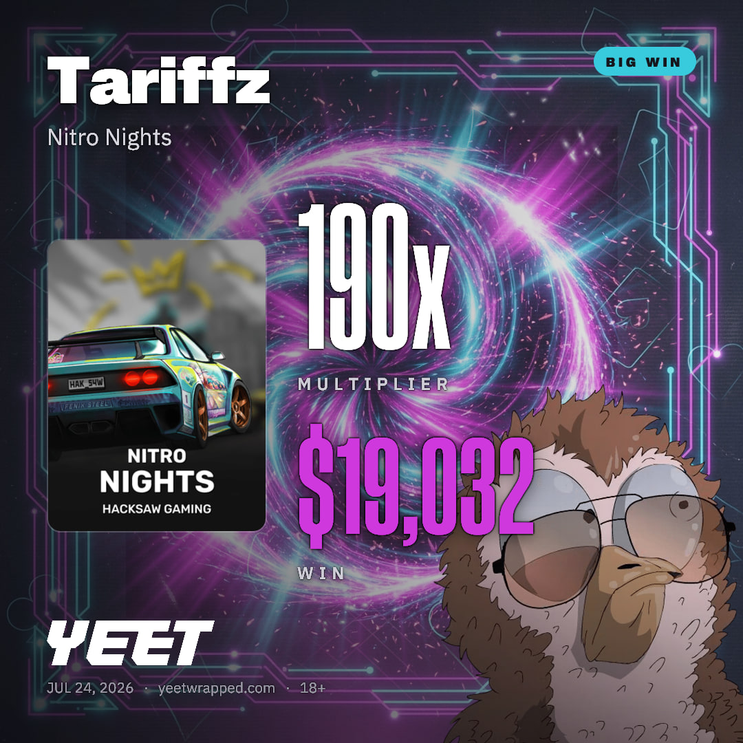 Tariffz hit 190.3x on Nitro Nights
