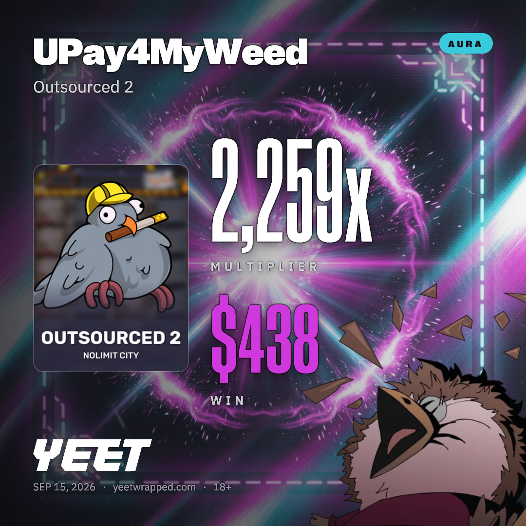 UPay4MyWeed hit 2,259x on Outsourced 2