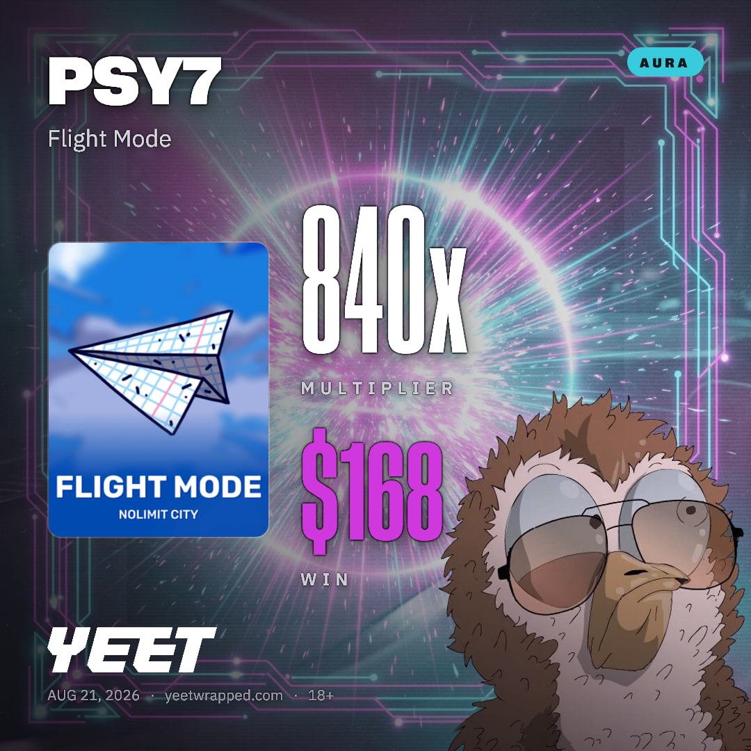 PSY7 hit 840.4x on Flight Mode
