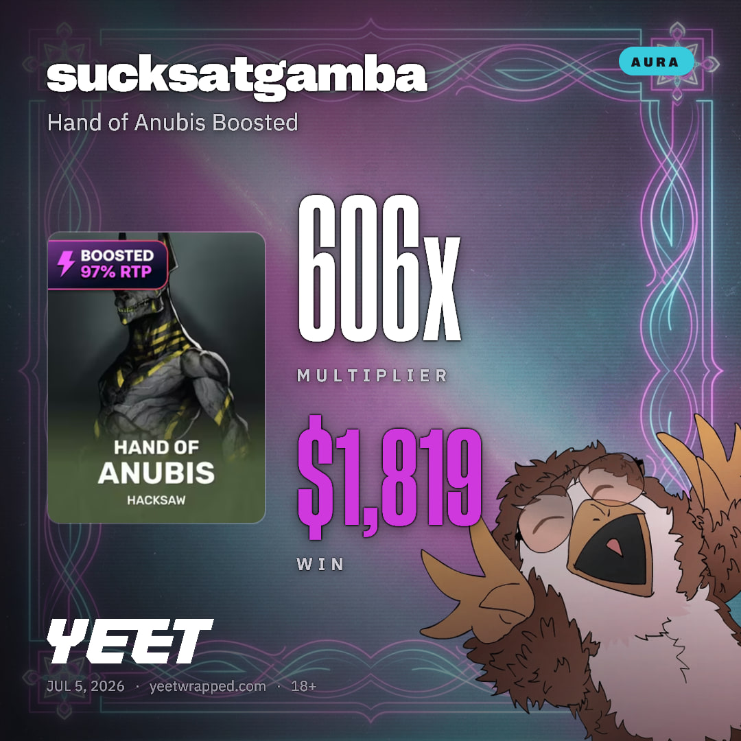 sucksatgamba hit 606.3x on Hand of Anubis Boosted