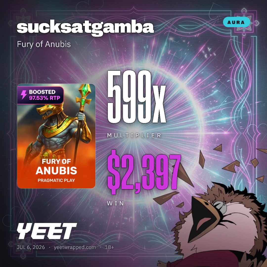 sucksatgamba hit 599.2x on Fury of Anubis