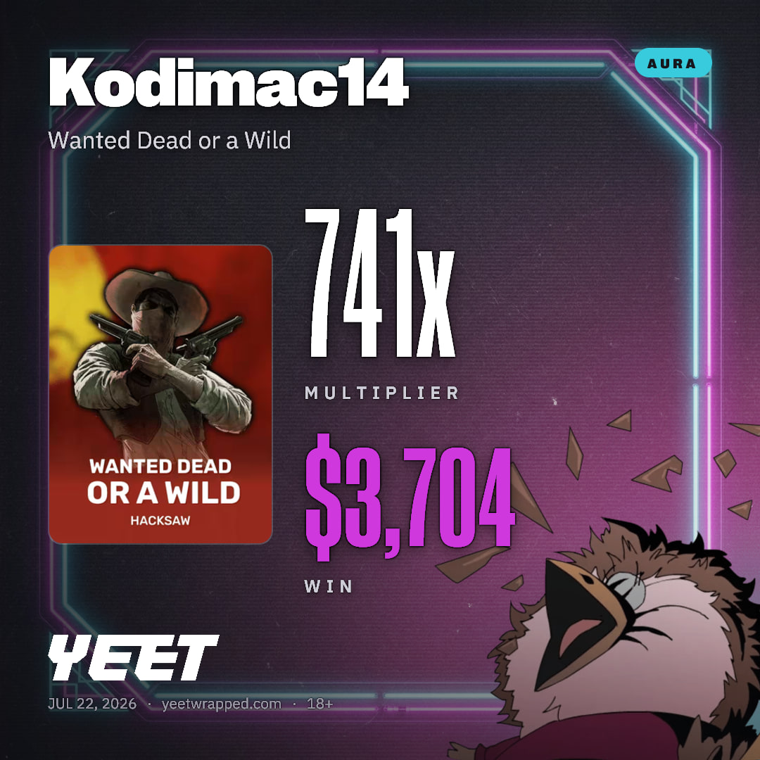 Kodimac14 hit 740.7x on Wanted Dead or a Wild