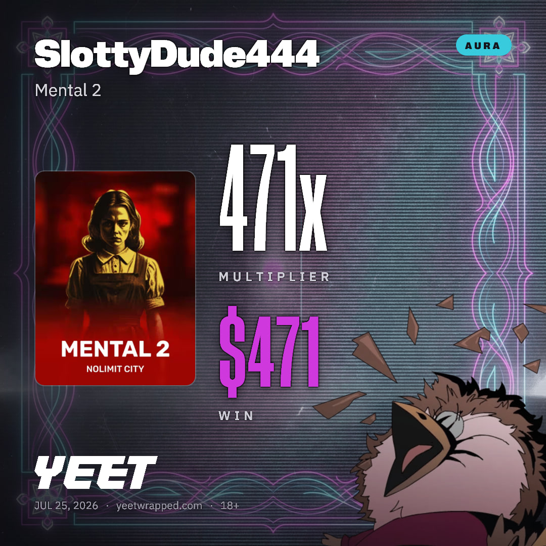 SlottyDude444 hit 471.3x on Mental 2